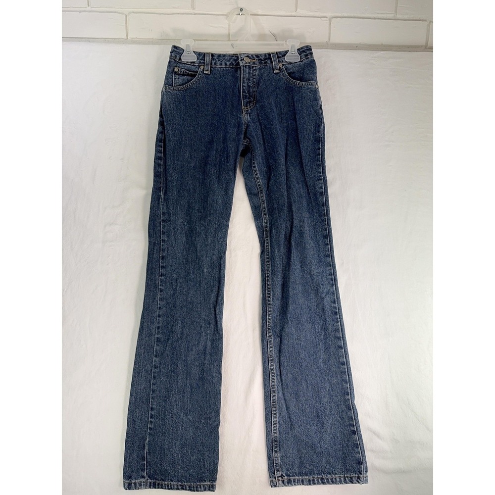 Blue Denim Jeans Mens 3/4x32 Bootcut Mid Rise Casual Pants Denim Blue